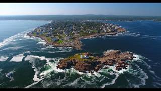 Nubble Light House Raw Footage 4K [upl. by Nitsyrk]