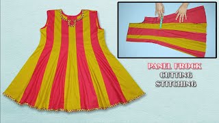 Panel Frock  Kaliyon Wali Frock  Cutting And Stitching [upl. by Cornelle]