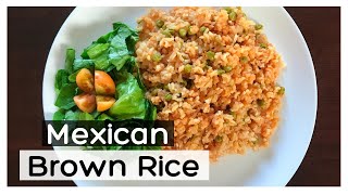 Mexican Style Brown Rice  How to make Mexican Rice [upl. by Kittie]