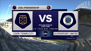 Cape Town City FC vs SuperSport United  DStv Premiership  Extended Highlights [upl. by Suravart]