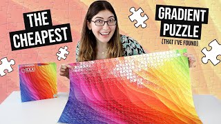 The Cheapest Gradient Puzzle Ive Found  Buffalo Games Color Challenge Puzzle Review [upl. by Oremo178]