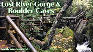 Lost River Gorge and Boulder Caves  White Mountains New Hampshire [upl. by Atinehs]