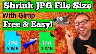 How to Reduce JPG Image File Size  YouTube Thumbnails  Gimp [upl. by Janelle255]