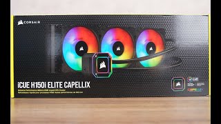 iCue H150i Elite Capellix Unboxing [upl. by Koralle]