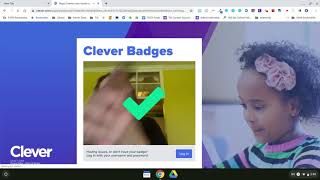 Logging into Clever on a student Chromebook using Clever Badge [upl. by Rabin]