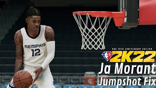 NBA2K22 Ja Morant Jumpshot Fix [upl. by Noguchi47]