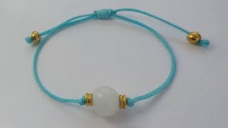 TUTORIAL COMO HACER ESTA PULSERA COQUETA FÁCIL Y RÁPIDA [upl. by Alliber718]