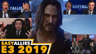 Cyberpunk 2077 w Keanu Reeves  Easy Allies Reactions  E3 2019 [upl. by Junno17]