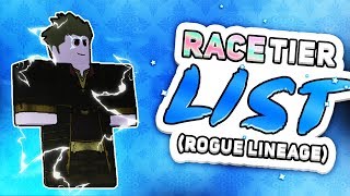 RACE TIER LIST IN ROGUE LINEAGE [upl. by Levina]