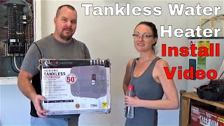 Install Electric Tankless Water Heater E01  Review Atmor Thermopro [upl. by Elrae978]