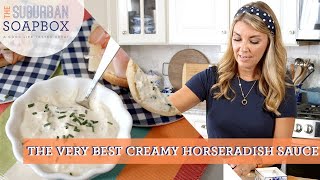 Easy Creamy Horseradish Sauce Recipe [upl. by Yobybab]