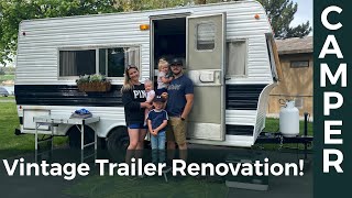 Vintage Trailer Renovation — Full Overview Video [upl. by Enela]