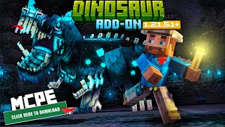 Dinosaurs Addon 121 – MCPEBedrock Mod •• minecraftpe [upl. by Bass]