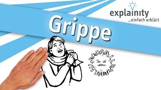 Grippe einfach erklärt explainity® Erklärvideo [upl. by Inahc]