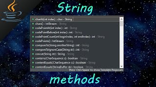 Java String methods 💬 [upl. by Ohara591]