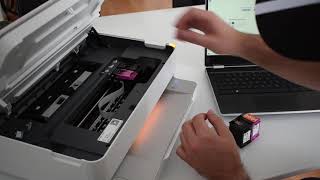 HP ENVY 6000 Series Cartridge Change [upl. by Eiramacissej]