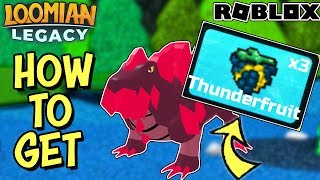 HOW TO GET THUNDERFRUIT EASY IN LOOMIAN LEGACY Roblox  How To Evolve Geklow To Eleguana [upl. by Waylin]