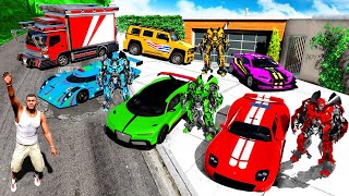 Collecting ROBOT CARS in GTA 5 [upl. by Bertero]