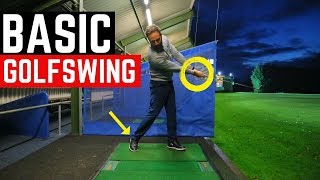 THE MOST BASIC GOLF SWING IN SLOW MOTION [upl. by Blondelle]