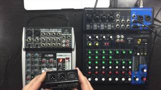 Yamaha MG10XU vs Behringer QX1002USB compact mixer desk comparison [upl. by Auhso]