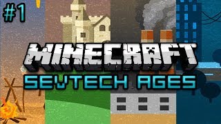 Minecraft SevTech Ages Survival Ep 1  Hot Grills [upl. by Eldorado576]