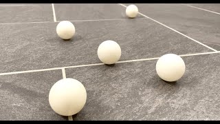 Ping Pong Balls Bouncing Sound Effect and Stock Video [upl. by Yadnil779]