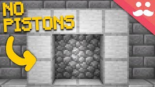 Making a Redstone Door WITH NO PISTONS [upl. by Yor]