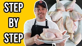 How To Cut A Whole Chicken  8 Pieces [upl. by Maximo]