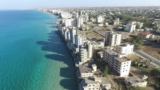 VaroshaGhost town Famagusta by drone Phantom 3 [upl. by Livesay]