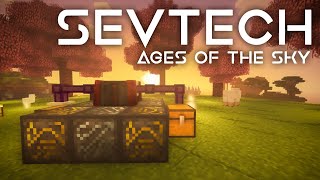 SevTech Ages of the Sky Ep 44 Blood Magic Infinite Lava [upl. by Ettennal]