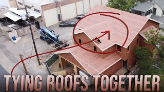 How Do You Tie Two Roofs Together  Roof Framing [upl. by Mccourt]