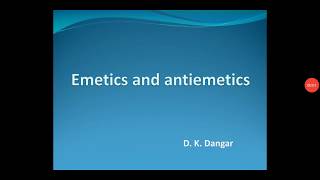 Pharmacology of Emetics and Antiemetics [upl. by Ahsenit]