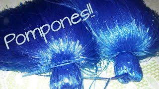 DIY Pompones de rafia [upl. by Ellebyam]