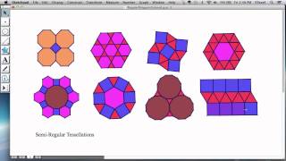 Tessellations 4 SemiRegular Tessellations [upl. by Ahtebat227]