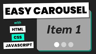 How to Create a Carousel Basic  HTML CSS amp JavaScript Web Design Tutorial [upl. by Winifield]