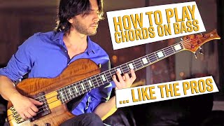 How to Play Chords on Bass like the Pros do it [upl. by Etnomal]