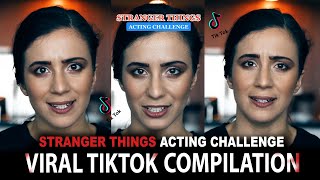 TIKTOK quotStranger Things Acting Challengequot VIRAL COMPILATION ELIANA GHEN [upl. by Hannej]