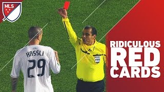 Most Ridiculous Red Cards in MLS [upl. by Kcolttam]