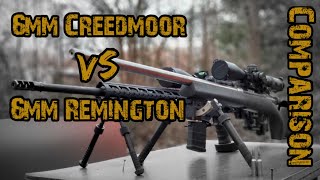 6mm Creedmoor vs 6mm Remington Cartridge Comparison [upl. by Wells]