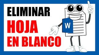 Como ELIMINAR una HOJA o PAGINA en BLANCO en WORD ✅✅ [upl. by Liva]