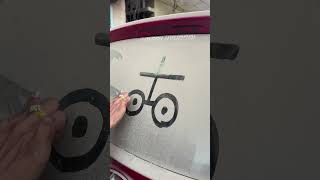 Car Drawing on a car shorts shortsfeed trending youtubeshorts trending youtubeshorts artist [upl. by Nagap908]