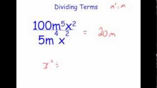 Dividing Algebraic Expressions [upl. by Uzia]