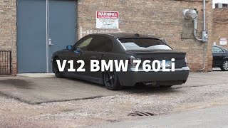 FULLY STRAIGHT PIPED V12 BMW 760Li [upl. by Ahsel951]