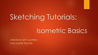 Sketching Tutorials  Isometric Basics [upl. by Nyasuh]