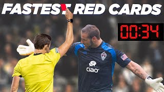 Fastest Red Cards in MLS [upl. by Pinkerton620]