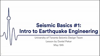 Seismic Academy 1  Seismic Engineering Basics 1 [upl. by Noraj190]