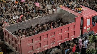 More than 7000 captive Ethiopian soldiers paraded in Tigray by rebel fighters [upl. by Kcirb]