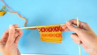 EASY WAY to Knit FAIR ISLE and Other Stranded Colorwork in the Round and Flat [upl. by Avan]