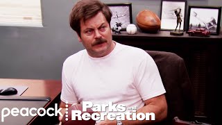 Ron Swansons Birthday Surprise  Parks and Recreation [upl. by Ellebanna]