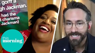 Alison Hammond Tricks Ryan Reynolds into Complimenting Hugh Jackman in Welsh  This Morning [upl. by Nawad177]